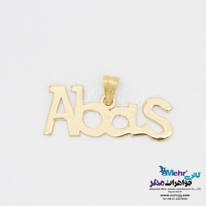 Gold Name Pendant - Abbas Design-MN0175